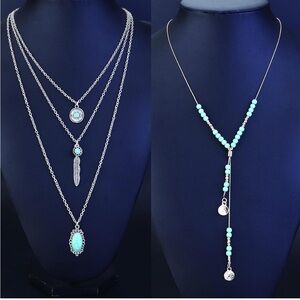 Women’s 4 piece turquoise western jewelry set NEW rodeo Nashville Texas